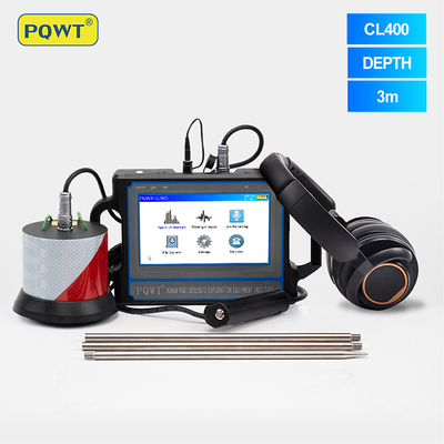 Mesin Detektor Suara Kebocoran Air PQWT CL400 Teknologi Spektrum 4M Kedalaman