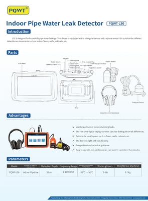 Pqwt-L50 Indoor 50 Centimeter Pipeline Air Leak Detector
