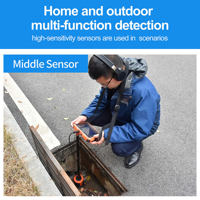 PQWT L2000 Pencari kebocoran pipa bawah tanah 5m Pipe Leak Listening Device Water Leak Detector