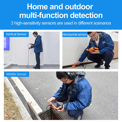 Pqwt-L5000 Multi Sensor 5m Depth Water Pipe Leak Detector Untuk Indoor Outdoor