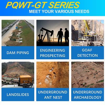PQWT GT1000A Peralatan Eksplorasi Geologi Detektor Air Jarak Jauh 18 Saluran