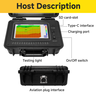 TYM D Series 500m Well Water Detector Underground Finder 16 Channel Peralatan Survei Geofisika