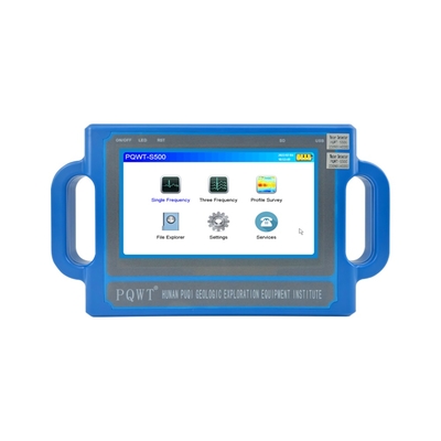 PQWT S500 detektor air 500m kedalaman 7 inci layar sentuh