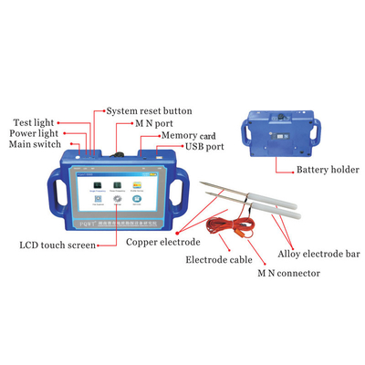 PQWT S500 500m Deep Underground Water Detector dengan layar sentuh LCD