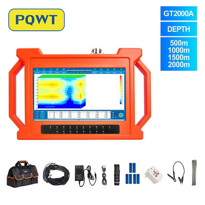 PQWT-GT2000A Di Bawah Tanah Deep Water Well Pengeboran 2000m 3D Auto Map Analisis Detektor Air Tanah Deteksi Cepat