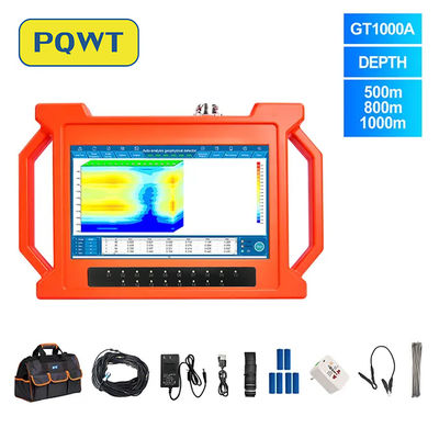 PQWT GT1000A Peralatan Eksplorasi Geologi Detektor Air Jarak Jauh 18 Saluran