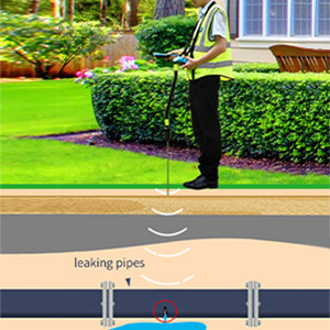 PQWT BT10 Detektor Kebocoran Air Bawah Tanah Indoor Outdoor Wireless Plumbing Detektor Kebocoran