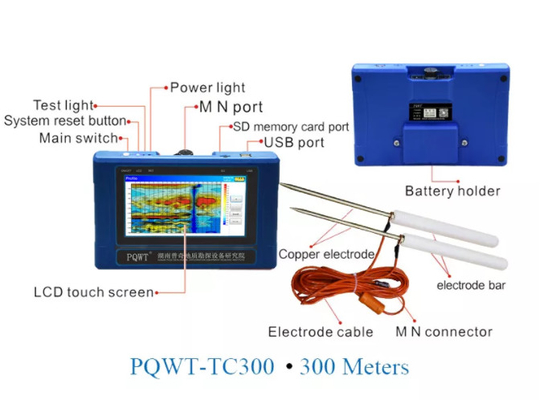 Detektor Air Bawah Tanah TC300 PQWT Pemetaan Otomatis Penuh 300M