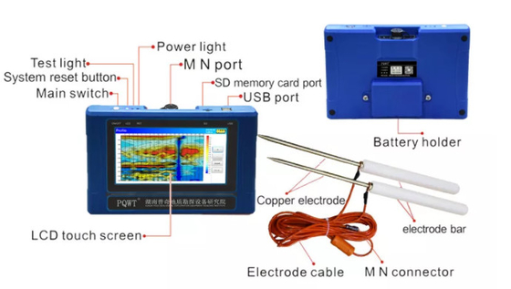 PQWT-TC500 Detektor Air Geofisika 500 Meter Daya 4000mAh