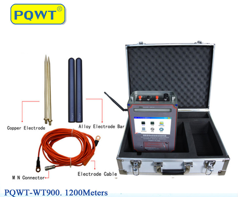 PQWT- WT900 Peralatan Eksplorasi Geofisika Penambangan Detektor Perburuan Harta Karun Isi Ulang