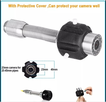 ABS Pipe Blockage Detector 7inch Plumbing Drain Camera Inspection 20m Cable