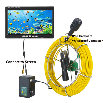 Kamera Inspeksi Pipa Pembuangan Endoskopi 9 Inch DVR 30M HD