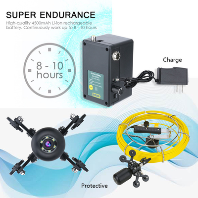Kamera Inspeksi Pipa Pembuangan Endoskopi 9 Inch DVR 30M HD
