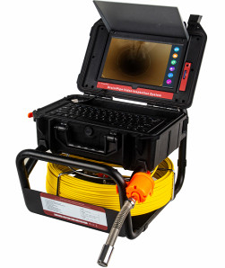 Sistem Inspeksi Dinding Pipa 10.1Inch Berputar Kamera Video Memancing Bawah Air