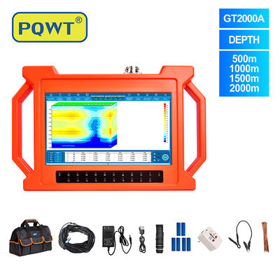 PQWT-GT2000A Di Bawah Tanah Deep Water Well Pengeboran 2000m 3D Auto Map Analisis Detektor Air Tanah Deteksi Cepat