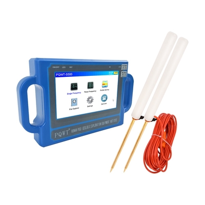 PQWT S500 500m Deep Underground Water Detector dengan layar sentuh LCD