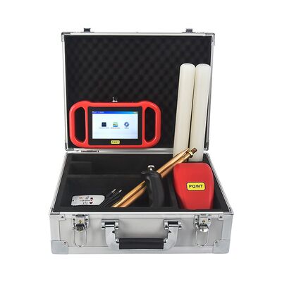 Detektor air PQWT-TCM dengan layar sentuh LCD 33 frekuensi dan rentang pencarian permukaan 1500m untuk survei geofisika